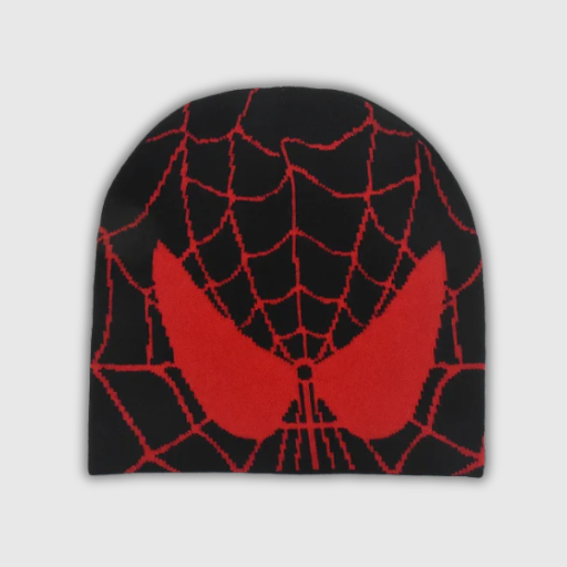 Y2K Gothic Spider Knit Beanie