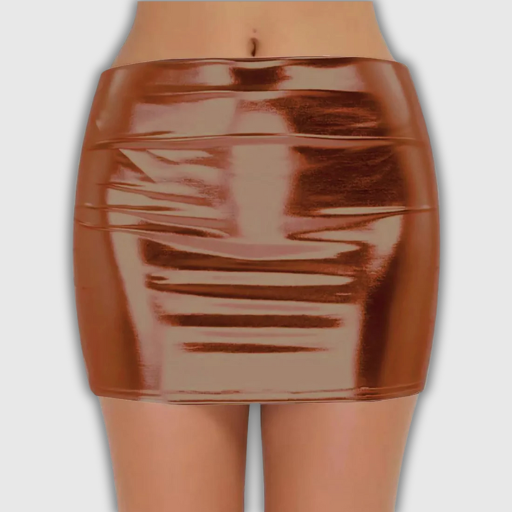 Shiny PU Leather Mini Skirt