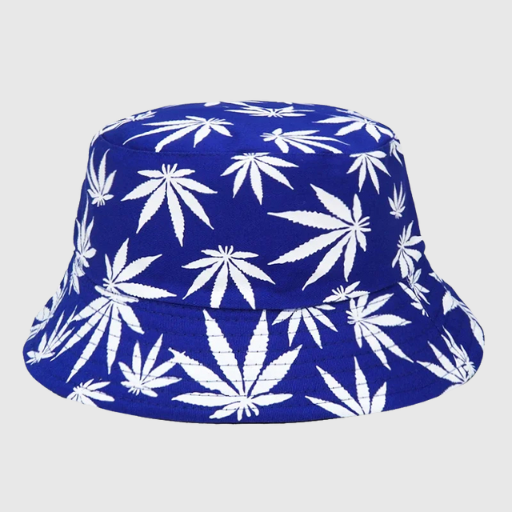 Weed Print Bucket Hat – Unisex Summer/Autumn Festival Cap - Multicolour Bucket Hat