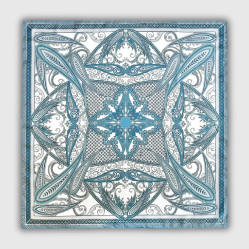 Luxury Paisley Silk Bandana