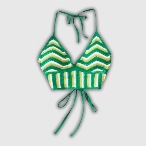 Boho Chic Crochet Halter Top – Women's Summer Beachwear - Collection