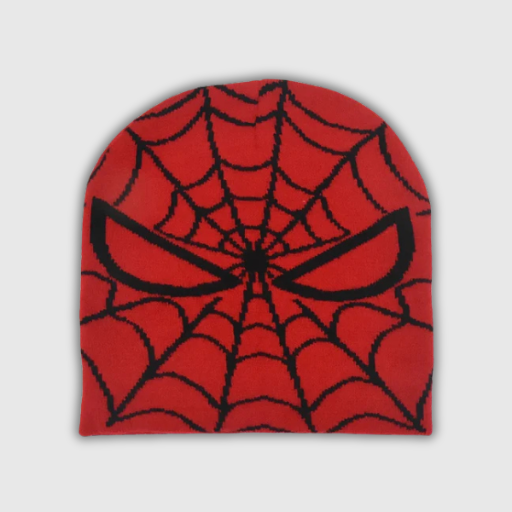 Y2K Gothic Spider Knit Beanie
