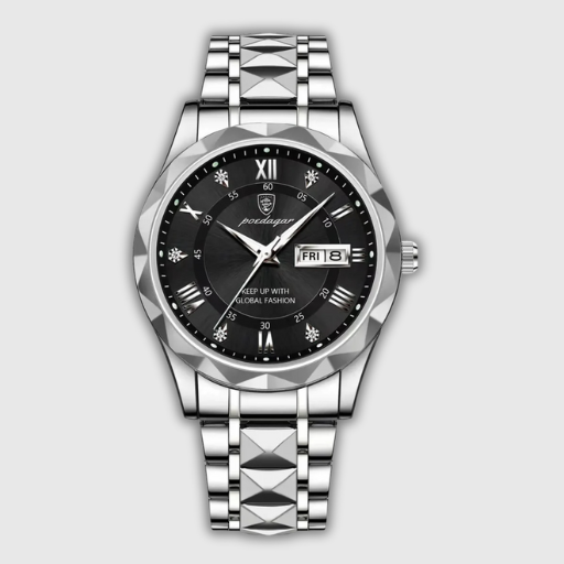 Luxeuria Luxe Men’s Luminous Stainless Steel Watch