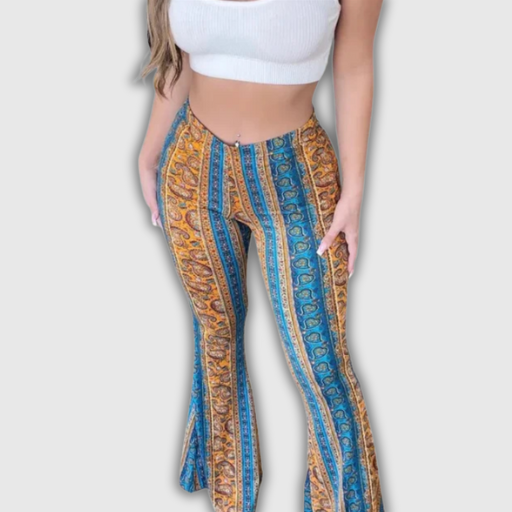 Boho Street Style Tie-Dye Flared Pants – Women's Indie Chic - Collection