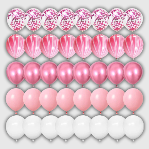 Multi Colour Confetti Latex Balloons – 40 Pieces