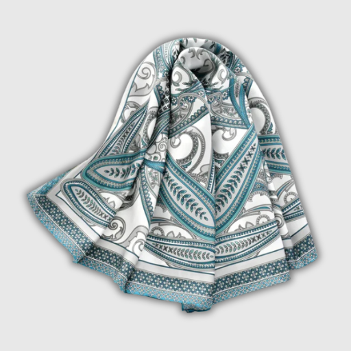 Luxury Paisley Silk Bandana