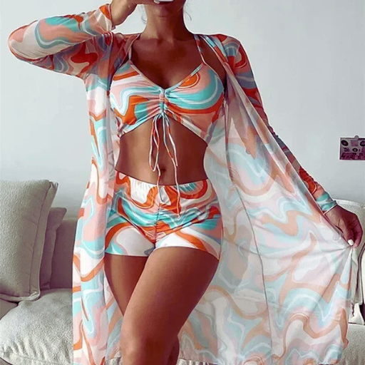 Two-Piece Tankini Set – Floral or Solid Design