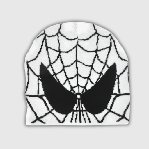 Y2K Gothic Spider Knit Beanie