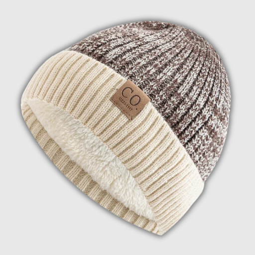 Two-Tone Fur Lined Beanie
