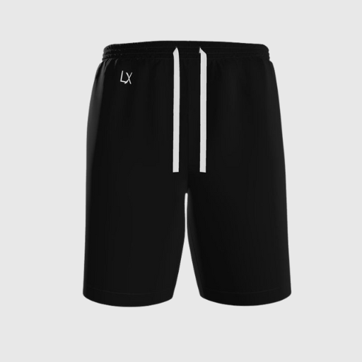 Luxeuria Riviera Men’s Black Deluxe Organic Cotton Satin Drawstring Shorts