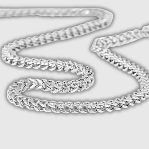 Luxeuria Luxe Punk Rock Foxtail Franco Chain Necklace