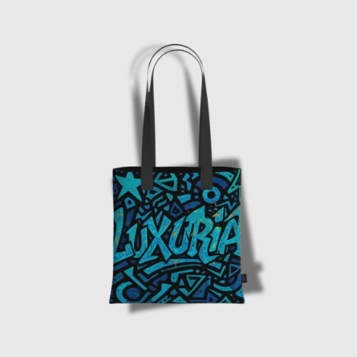 Luxeuria Luxe Noir & Blue Prism Tote