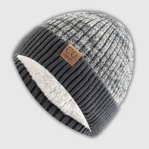 Two-Tone Fur Lined Beanie