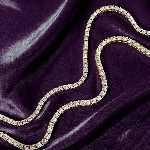 Luxeuria Luxe 4MM Iced Out Tennis Chain Necklace