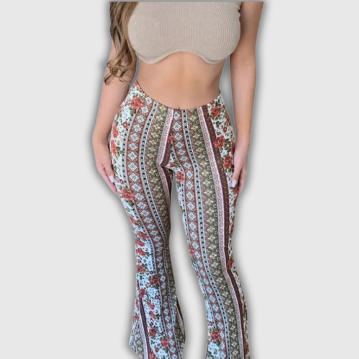 Boho Street Style Tie-Dye Flared Pants – Women's Indie Chic - Collection