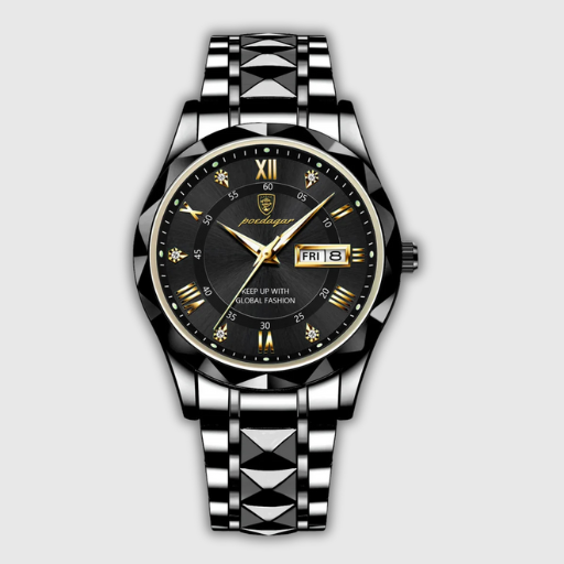 Luxeuria Luxe Men’s Luminous Stainless Steel Watch