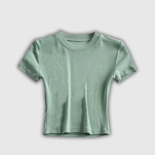 Casual Women’s Short Sleeve Crop Top