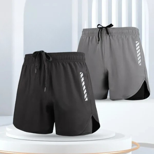 Men’s Quick-Dry Double Layer Swimming Trunks