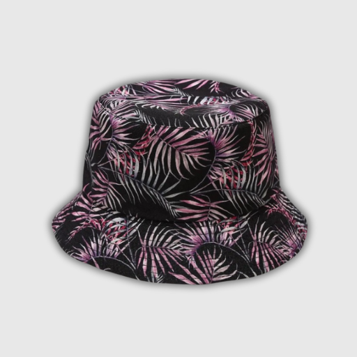 Unisex Graffiti Floral Cotton Bucket Hat – Urban Style Edition