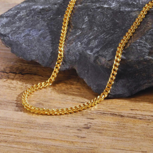 Luxeuria Luxe Punk Rock Foxtail Franco Chain Necklace