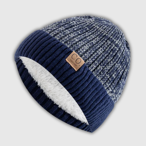 Two-Tone Fur Lined Beanie