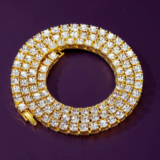 Luxeuria Luxe 4MM Iced Out Tennis Chain Necklace