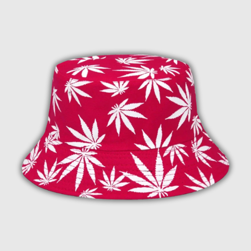 Weed Print Bucket Hat – Unisex Summer/Autumn Festival Cap - Multicolour Bucket Hat