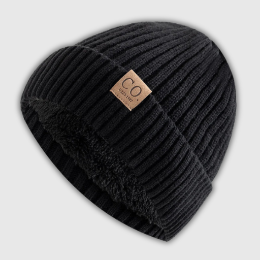 Two-Tone Fur Lined Beanie