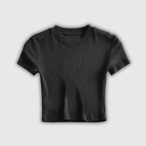 Casual Women’s Short Sleeve Crop Top