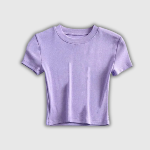 Casual Women’s Short Sleeve Crop Top