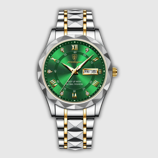 Luxeuria Luxe Men’s Luminous Stainless Steel Watch
