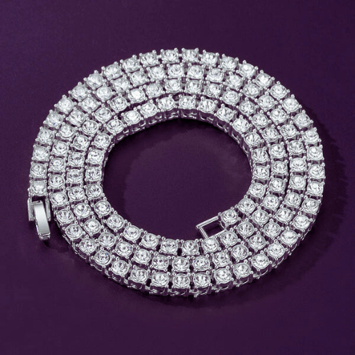 Luxeuria Luxe 4MM Iced Out Tennis Chain Necklace