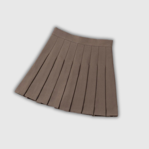 High Waist Pleated Mini Skirt – School Uniform Style