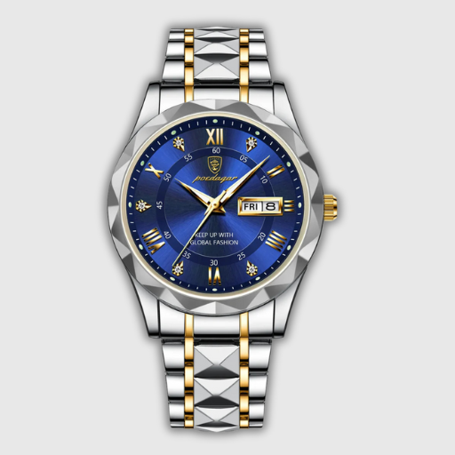 Luxeuria Luxe Men’s Luminous Stainless Steel Watch