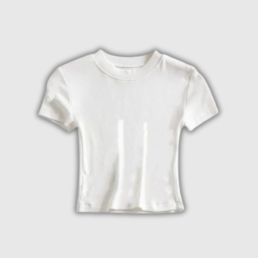 Casual Women’s Short Sleeve Crop Top