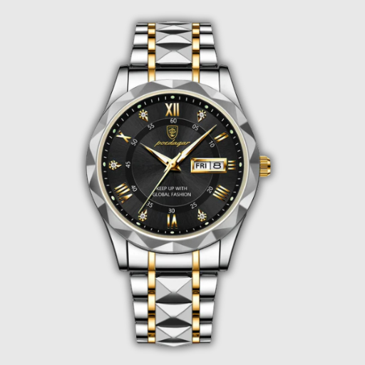 Luxeuria Luxe Men’s Luminous Stainless Steel Watch