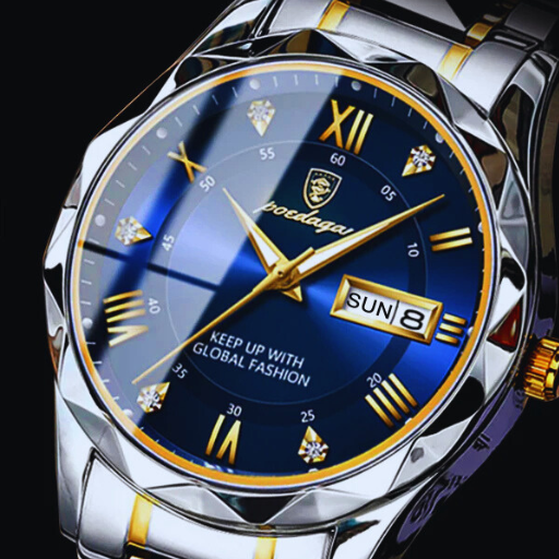 Luxeuria Luxe Men’s Luminous Stainless Steel Watch