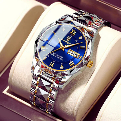 Luxeuria Luxe Men’s Luminous Stainless Steel Watch