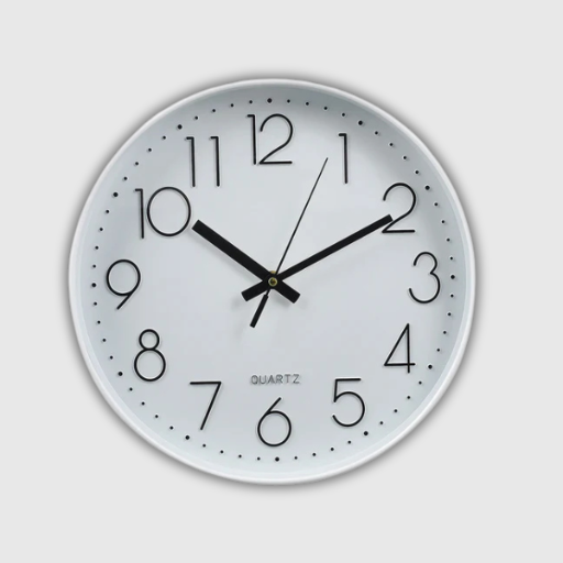 Non-Ticking Silent Wall Clock – 12 Inches