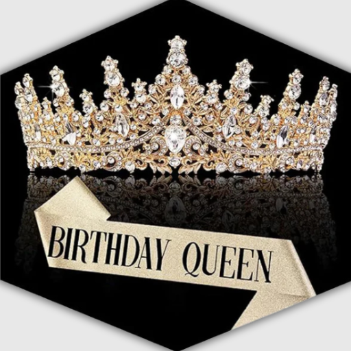 Gold Rhinestone Queen Crown Tiara
