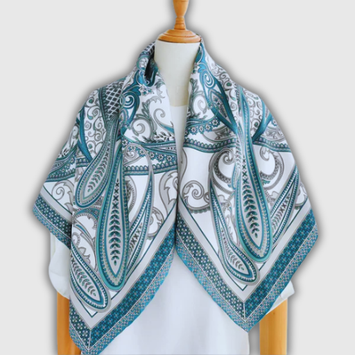 Luxury Paisley Silk Bandana