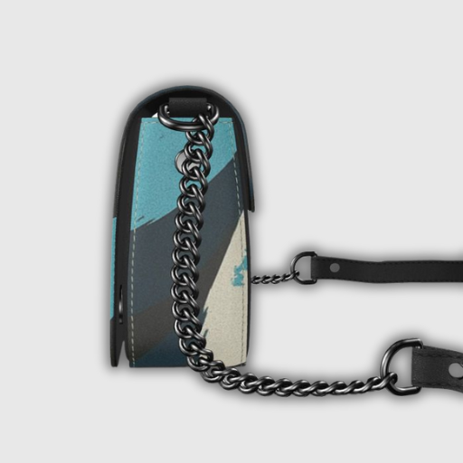 Luxeuria Luxe Turquoise Nappa Leather Flap-Over Box Bag