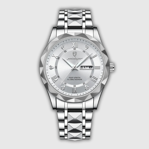 Luxeuria Luxe Men’s Luminous Stainless Steel Watch